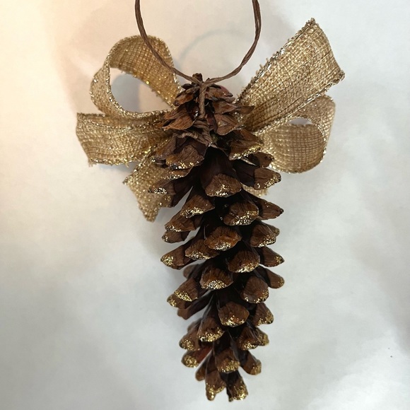 6 Pinecone Ornament Christmas Set - Picture 4 of 5